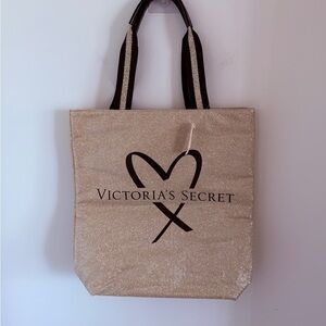 Victoria's Secret Sparkling Gold Tote BNWT